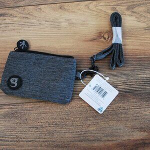 Geckobrands ID Case Wallet with Lanyard Gray NWT